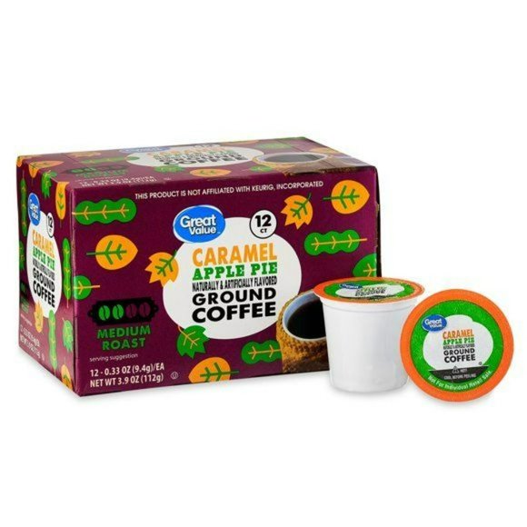 Great Value Kitchen Caramel Apple Pie Medium Roast 2 Kcup Pods By
